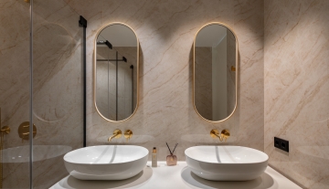 Resa Estates for sale Ibiza Vlla Aixa te koop sale lift sea views bathroom mirror.jpg